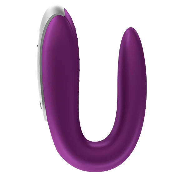 Satisfyer Double Fun Telefon ve Uzaktan Kumanda Kontrollü Vibratör-Violet