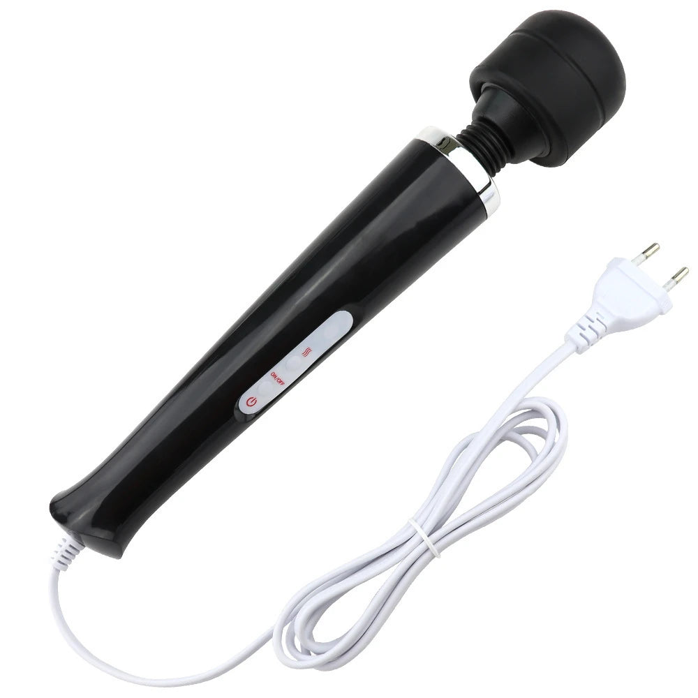 Erox Magic Massager Black Profesyonel 10 Modlu Güçlü Masaj Aleti