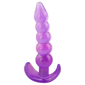 Erox Anal Fantasy Silicone Butt Beads Anal Training Silikon Anal Plug-Purple