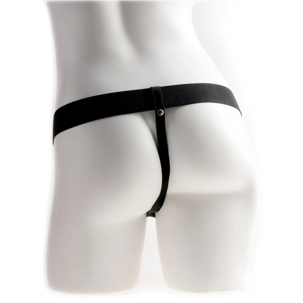 Fetish Fantasy Serisi 28 Cm Titreşimli Belden Bağlamalı İçi Boş Realistik Penis