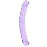 Doc Johnson Cyrstal Jellies 45 Cm Çift Taraflı Realistik Jel Penis-Mor