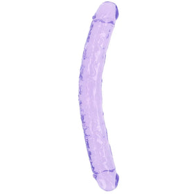 Doc Johnson Cyrstal Jellies 45 Cm Çift Taraflı Realistik Jel Penis-Mor