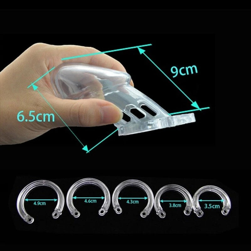 Erox The Penis Cage Silikon Penis Kafesi ve Penis Kilidi-Transparent
