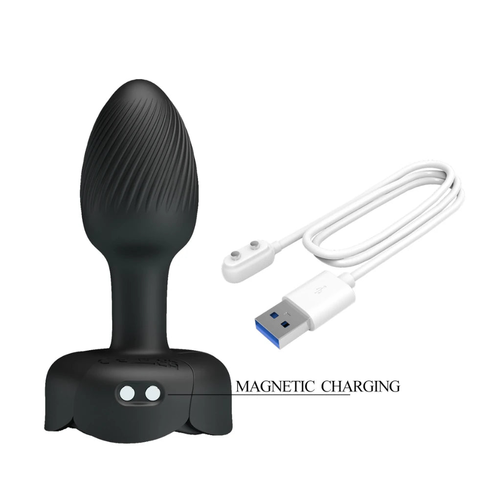 Pretty Love Olman Titreşimli ve Led Işıklı Anal Plug BI-040184