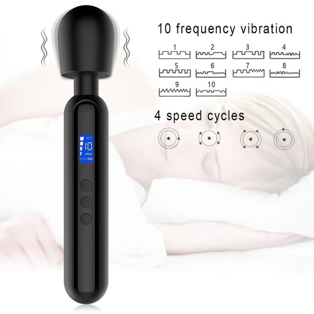 Shumix Oem Ultra Güçlü Masaj Aleti ve Vibratör Black