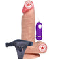 Shequ Dragon Strapon 17.5 cm Belden Bağlamalı Titreşimli Realistik Penis