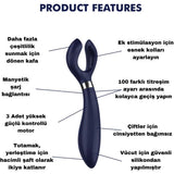 Satisfyer Endless Fun Çiftlere Özel Vibratör ve Penis Halkası-Blue