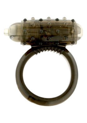 Seven Creations Cock Ring Black Esnek Titreşimli Penis Halkası