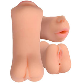 Xise Meinai 3 İşlevli Oral Vajinal ve Anal Masturbator