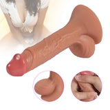 Shequ Fitch Doğal Dokulu Uzaktan Kumandalı Şarjlı Realistik Penis 19.5 Cm