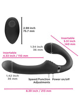 NS Novelties Shi/Shi Midnight Rider Uzaktan Kumandalı Titreşimli Strap-On