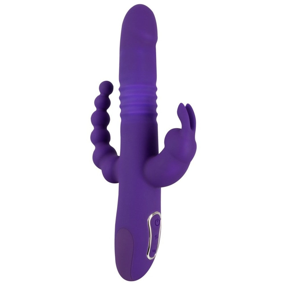 Sweet Smile Thrusting Pearl Triple İleri Geri Hareketli 3 Bölge Uyarıcılı Vibratör