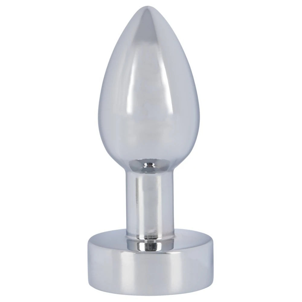 Anos Heavy Metal Butt Plug With Vibration Anal Plug Vibratör