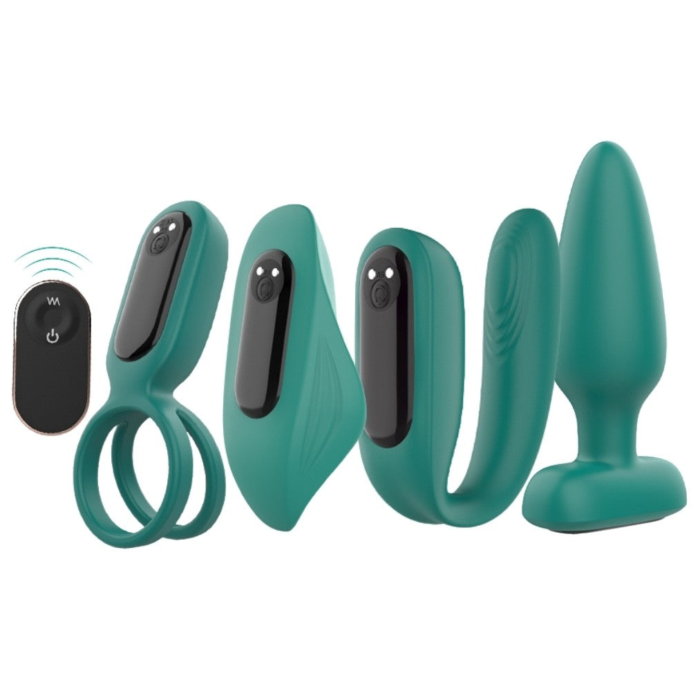 Erox Love Kit Çiftlere Özel Kumandalı Vibratör Seti