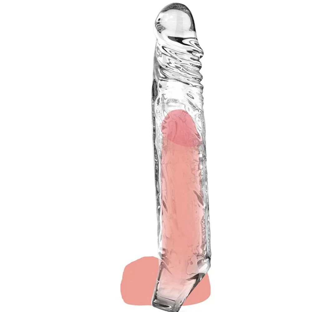 ToyJoy Get Real Extension Sleeve TPE XL 22.5 Cm Şeffaf Penis Kılıfı