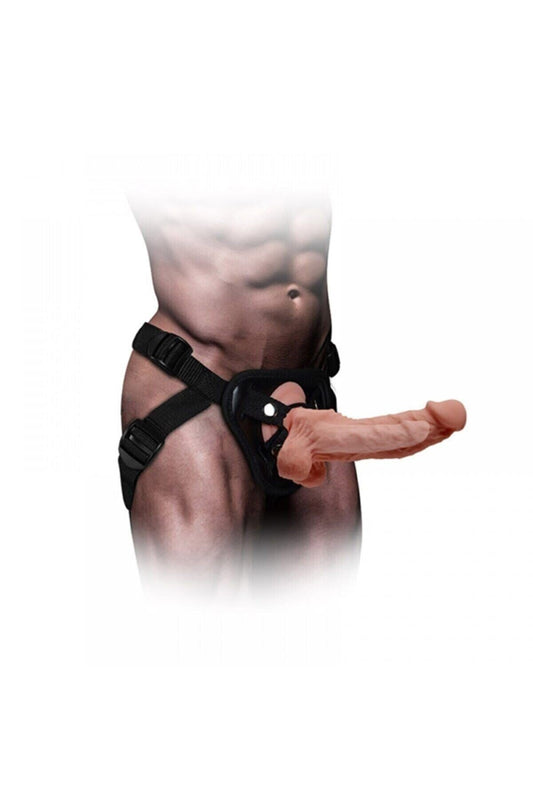 18,5 Cm Içi Boş Yumuşak Dokulu Belden Bağlamalı Hollow Strapon