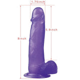 Lovetoy Jelly Studs Purple Large 20 cm Jel Dildo LV3100