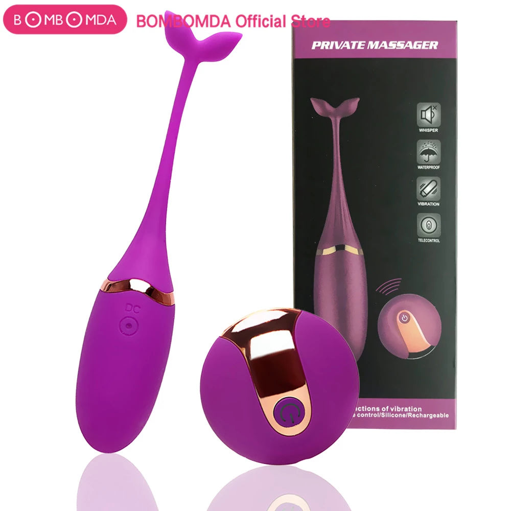 Erox Private Mini Massager Vibe Giyilebilir Uzaktan Kumandalı Mini Vibratör-Purple