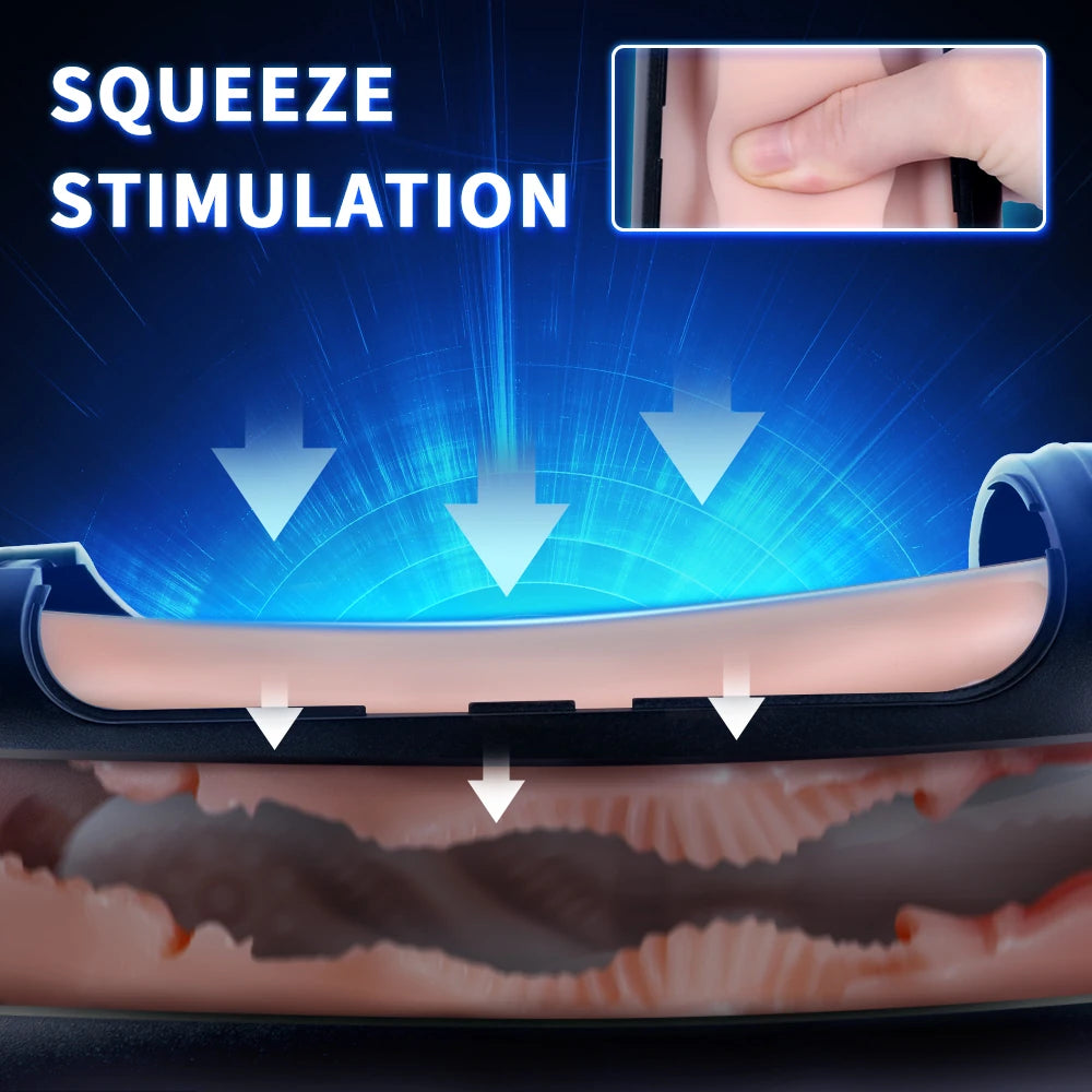 Xise Juicy Lamour Locke Emişli ve Titreşimli Vajina Masturbator JC-MA70046
