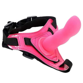 Erox Strapon Curve İçi Dolu Kemerli Penis-Pink