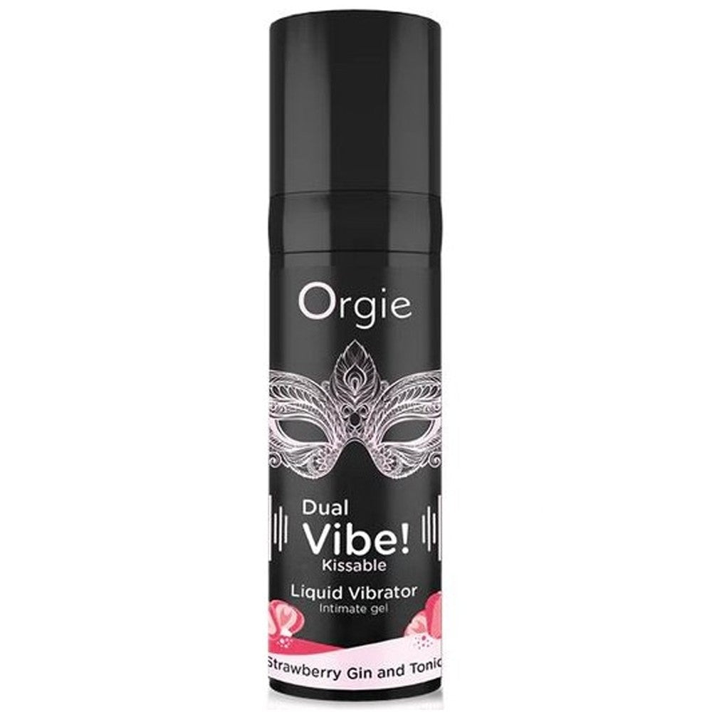 Orgie Dual Vibe Çilek Aromalı Öpülebilir Likid Vibratör 15 Ml.