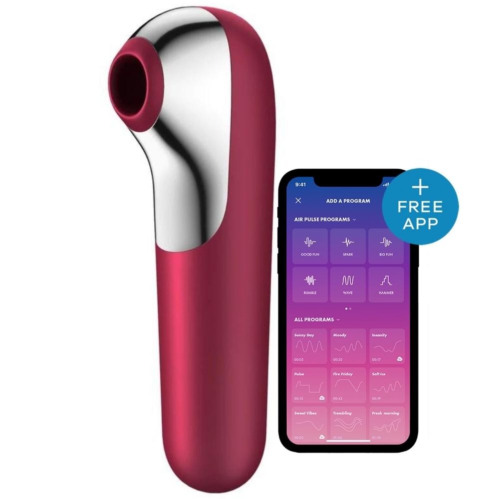 Satisfyer Dual Love Red Telefon Kontrollü Vibratör