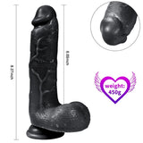 Xise Dildo Series Adam Rubber  21 cm Realistik Zenci Penis XS-WBC10012-Black