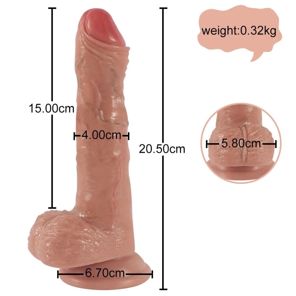 Shequ Marshall 20.5 Cm İleri Geri Hareketli Realistik Penis