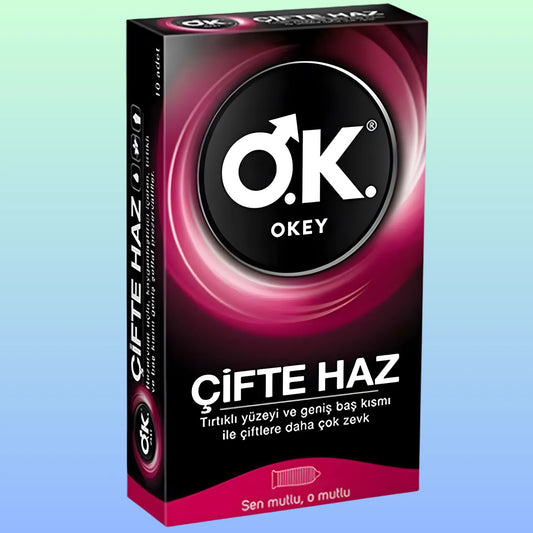 Okey Çifte Haz 10'lu Prezervatif Kondom