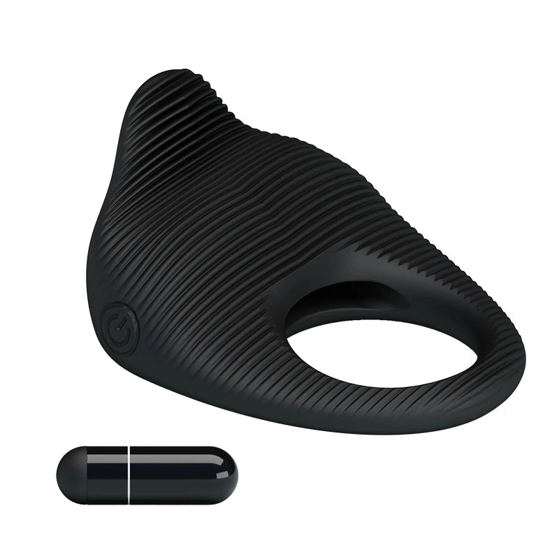 Pretty Love Thimble Vibrating Clitoral Cock Ring Titreşimli Penis Halkası BI-210142