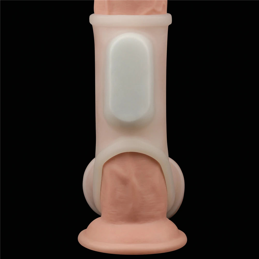 Lovetoy Silk Knights Ring Testis Geçirmeli Titreşimli Yarım Penis Kılıfı