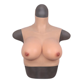 Bodysuit Crossdresser Askılı Giyilebilir Silikon Göğüs S Beden