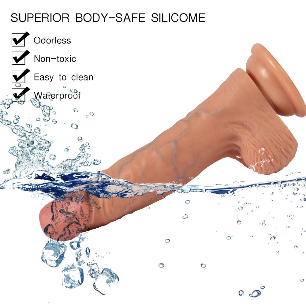 Shequ Dildo Series Kevin 20 cm Doku Realistik Penis