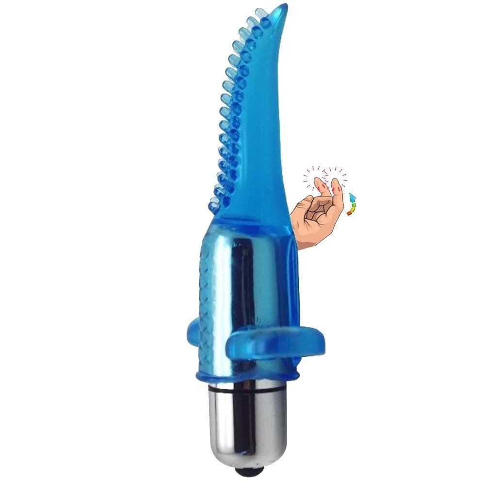 Erox To Me Finger Vibrator Klitoris Uyarıcı Parmak Vibratör-Blue