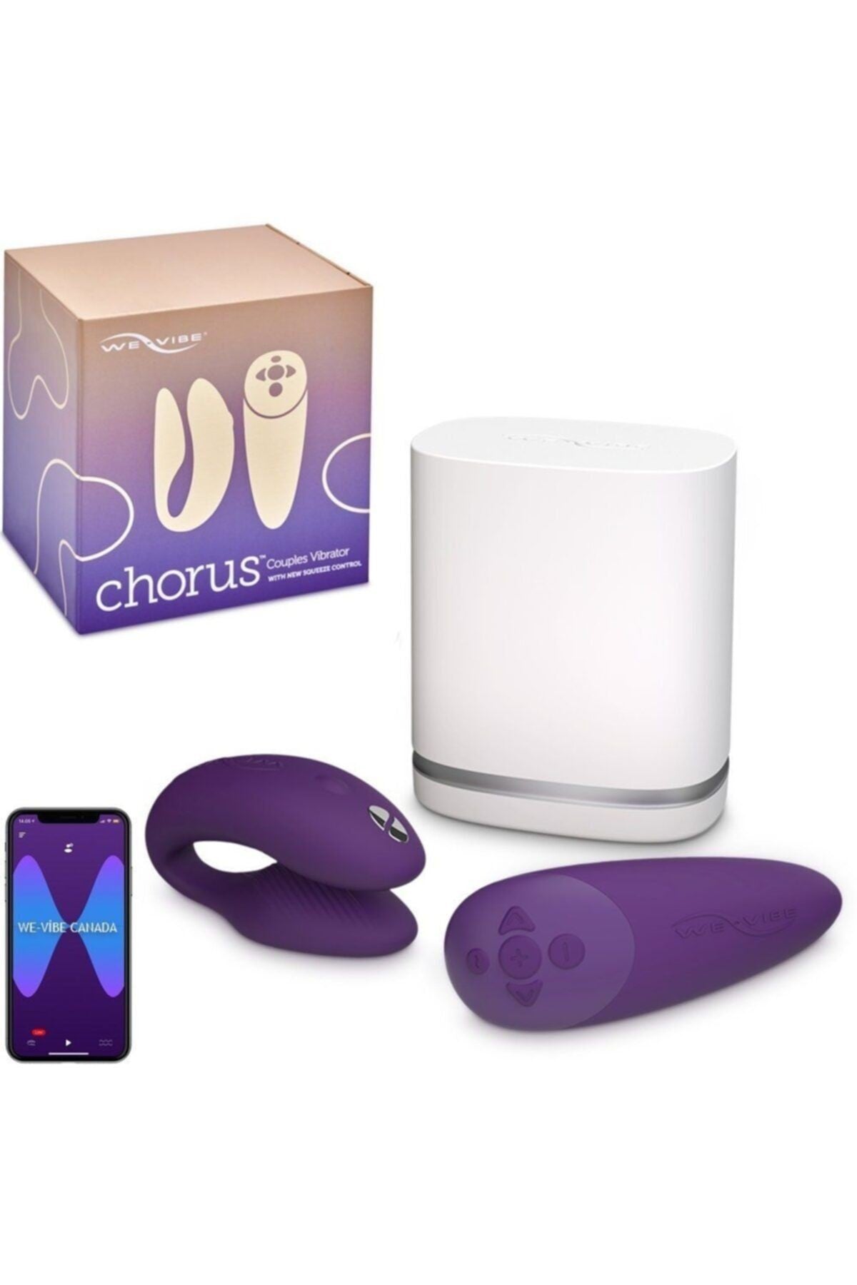 Chorus Purple Akıllı Telefon Kontrollü Partner Vibratör