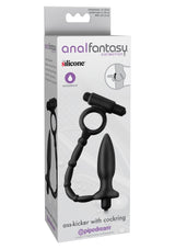 Pipedram Ass-Kicker With Titreşimli Penis Halkası ve Anal Plug