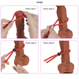 Shequ Lock Ring Ayarlanabilir Penis Halkası Ve Kelepçesi