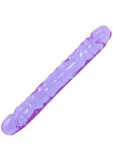 Doc Johnson Crystal Jellies 30 Cm Çift Taraflı Realistik Jel Penis-Mor