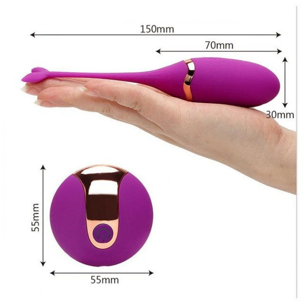 Erox Private Mini Massager Vibe Giyilebilir Uzaktan Kumandalı Mini Vibratör-Purple