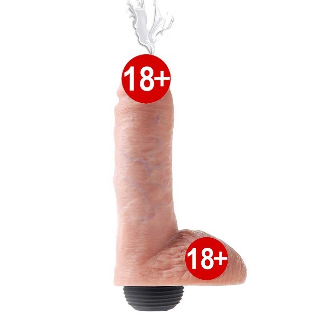 Pipedream King Cock 8 İnch Squirting Boşalabilir Realistik Penis