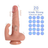 Dildo Series Hadun Klitoris Stimülasyon Dual Titreşimli Realistik Penis