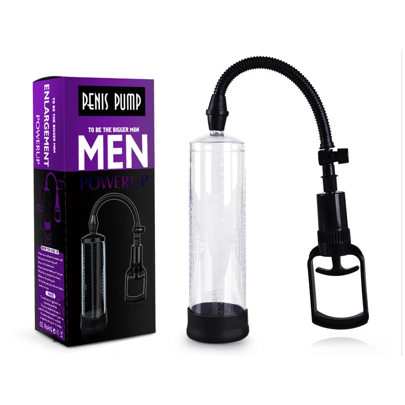 Erox World Men's Pump Tetik Mekanizmalı Penis Pompası ve Titan Gel
