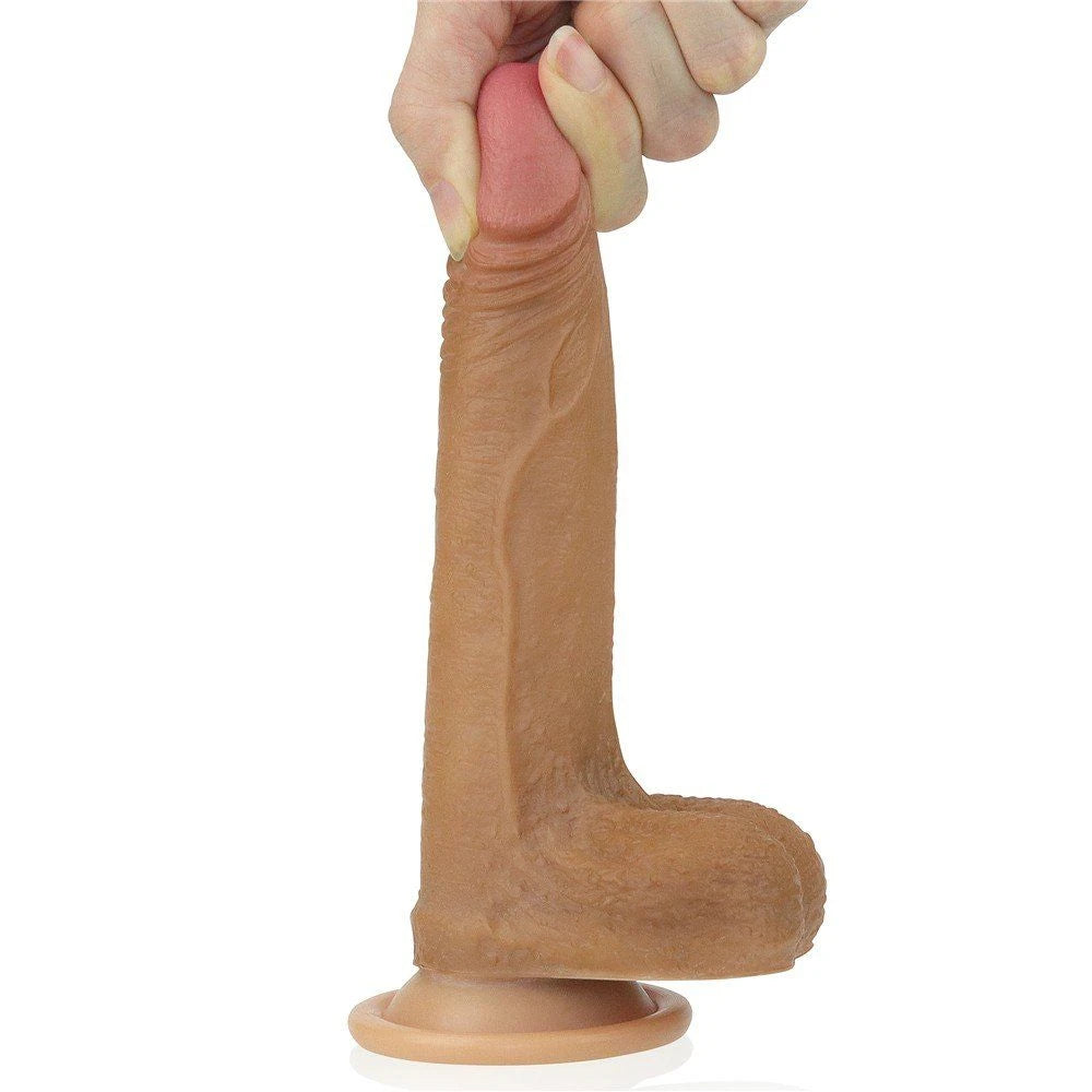 Dildo Series Çift Katmalı Gerçek Ten Dokusu Realistik Penis