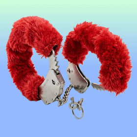 Erox Fetish Fantasy Series Metalic Hand Cuffs Peluşlu Metal Kelepçe-Kırmızı