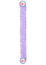 Doc Johnson Cyrstal Jellies 45 Cm Çift Taraflı Realistik Jel Penis-Mor