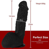 Xise Dildo Series Neptune Natural Doku Realistik Penis XS-WBB10052-Black