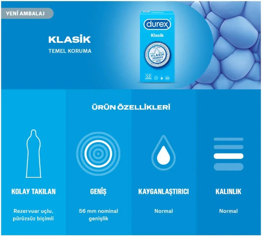 Durex Klasik 20'li Prezervatif