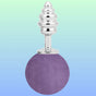 Erox The Anal Fantasy Ribbed Peluşlu Boğumlu Metal Anal Plug-Purple