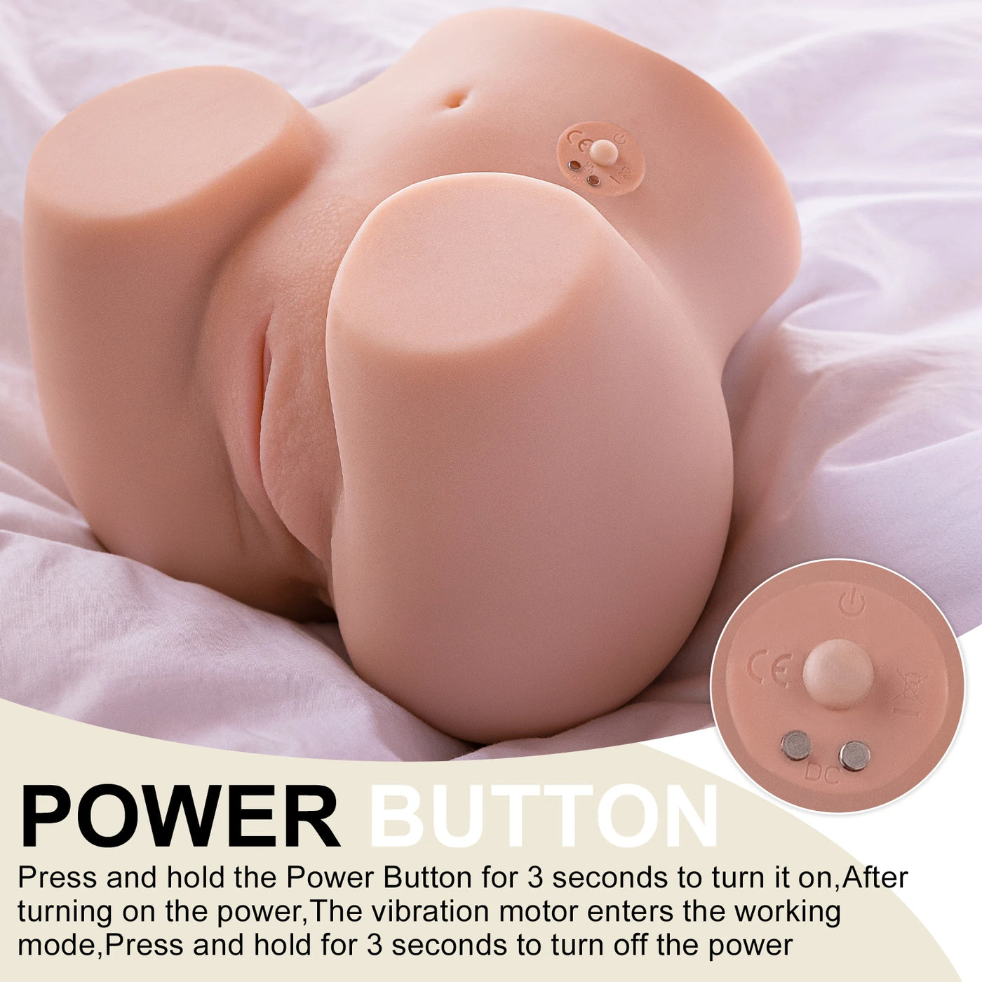 Shequ Connie Vibrating Masturbator Realistik Kalça SQ-MAV50064