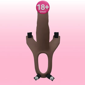 Aphrodisia Hollow Strap-On 15 Cm İçi Boş Belden Bağlamalı Penis-Brown